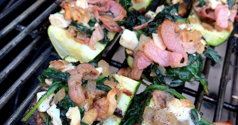 GEVULDE COURGETTES (BBQ)