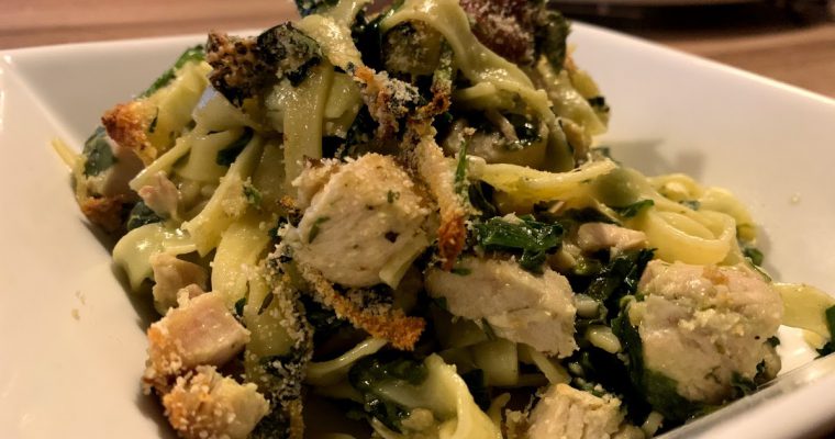 PASTA KIP/SPINAZIE